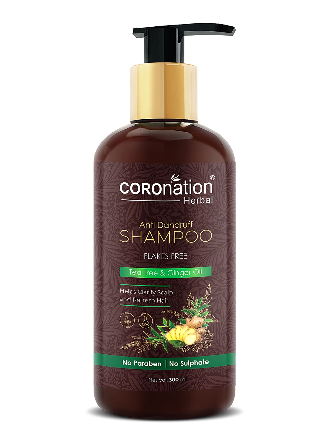 

COROnation Herbal Anti Dandruff Shampoo 300ml, White