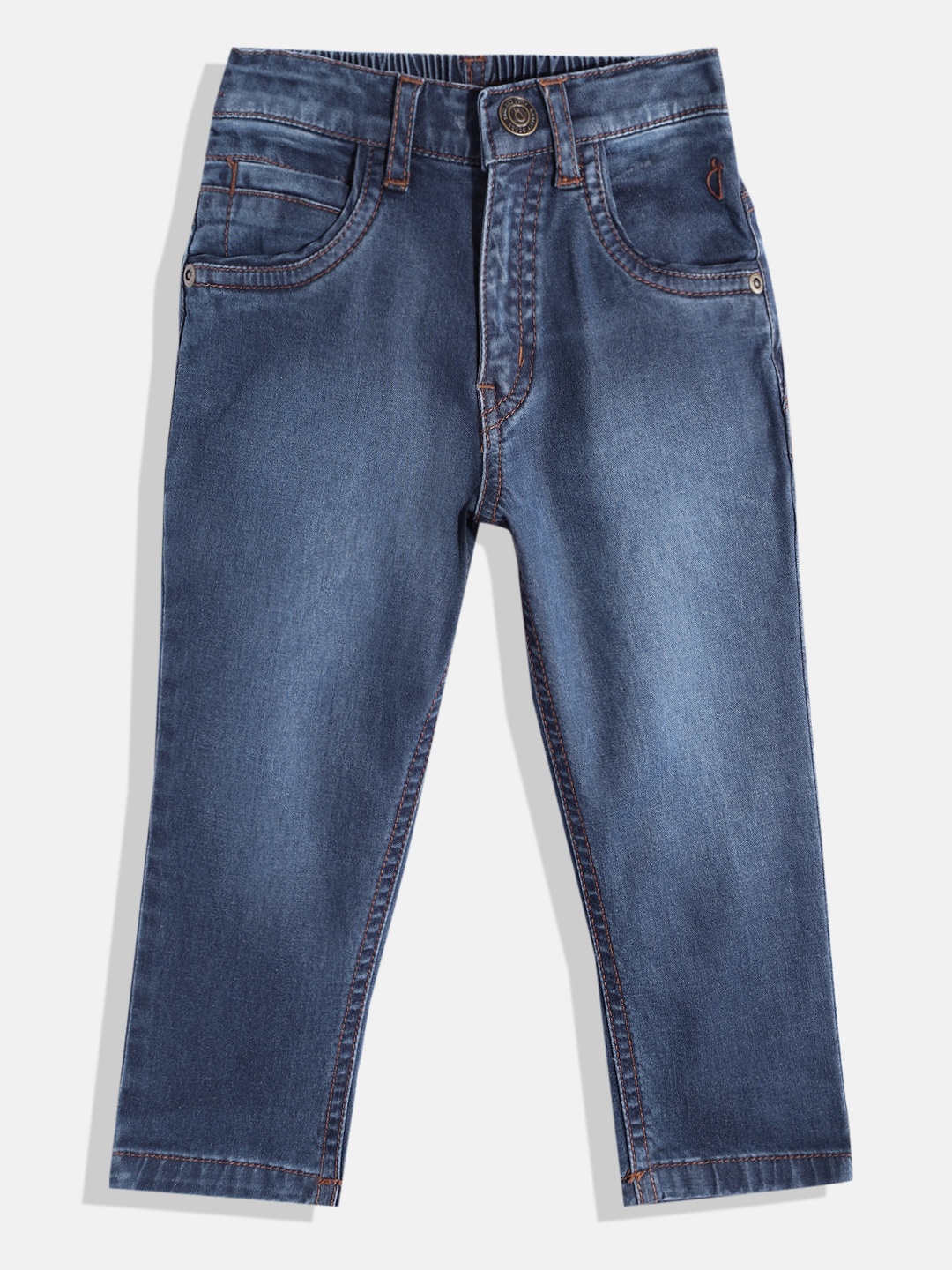 

Gini and Jony Boys Navy Blue Light Fade Stretchable Jeans