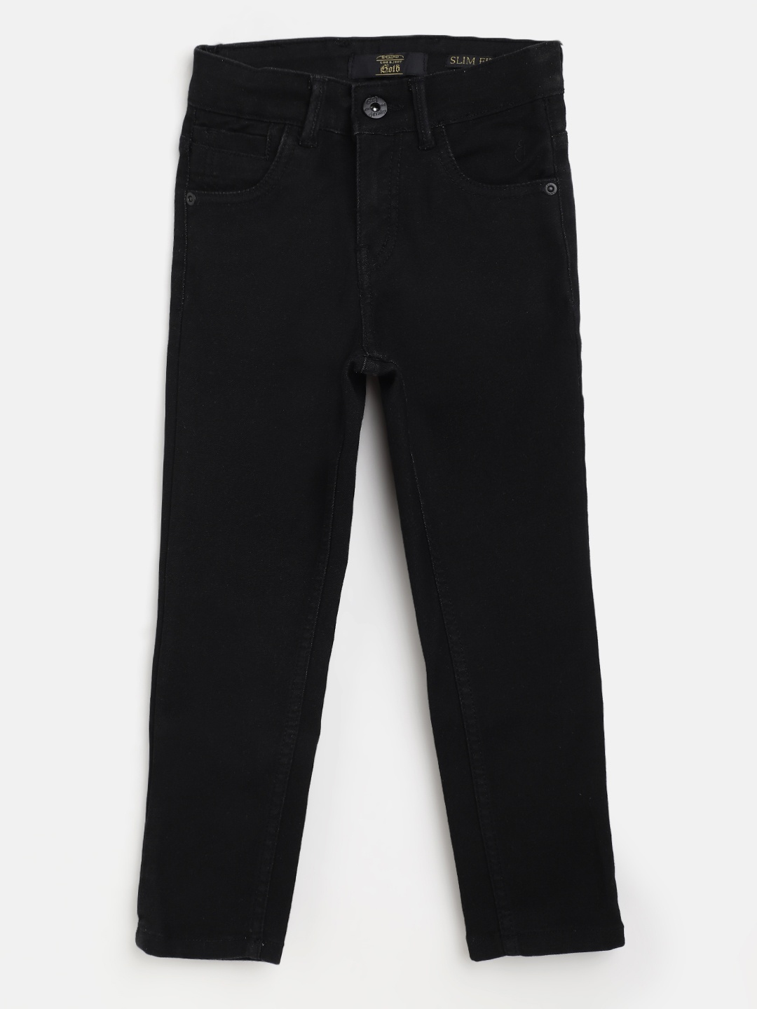 

Gini and Jony Boys Black Slim Fit Mid Rise Stretchable Jeans