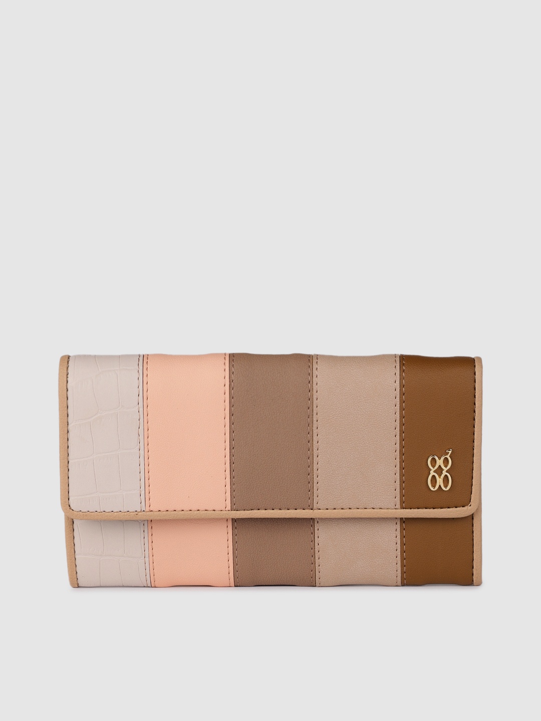 

Baggit Women Multicoloured Colourblocked Two Fold Wallet, Multi