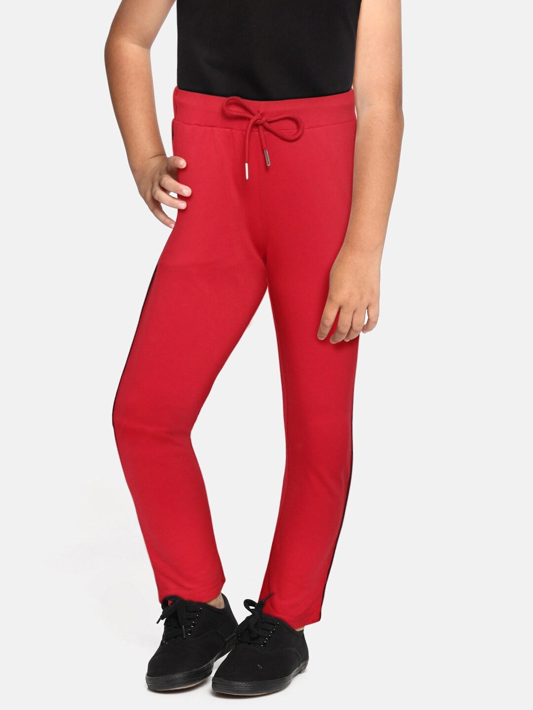 

Monte Carlo Girls Red Solid Track Pants