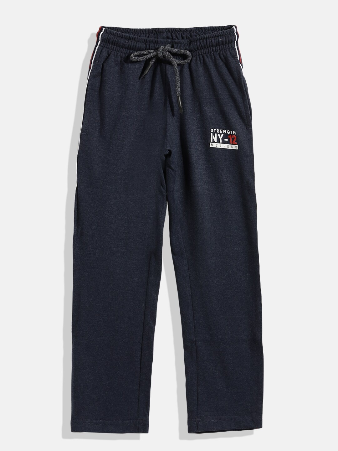 

Monte Carlo Boys Navy Blue Solid Cotton Track Pants