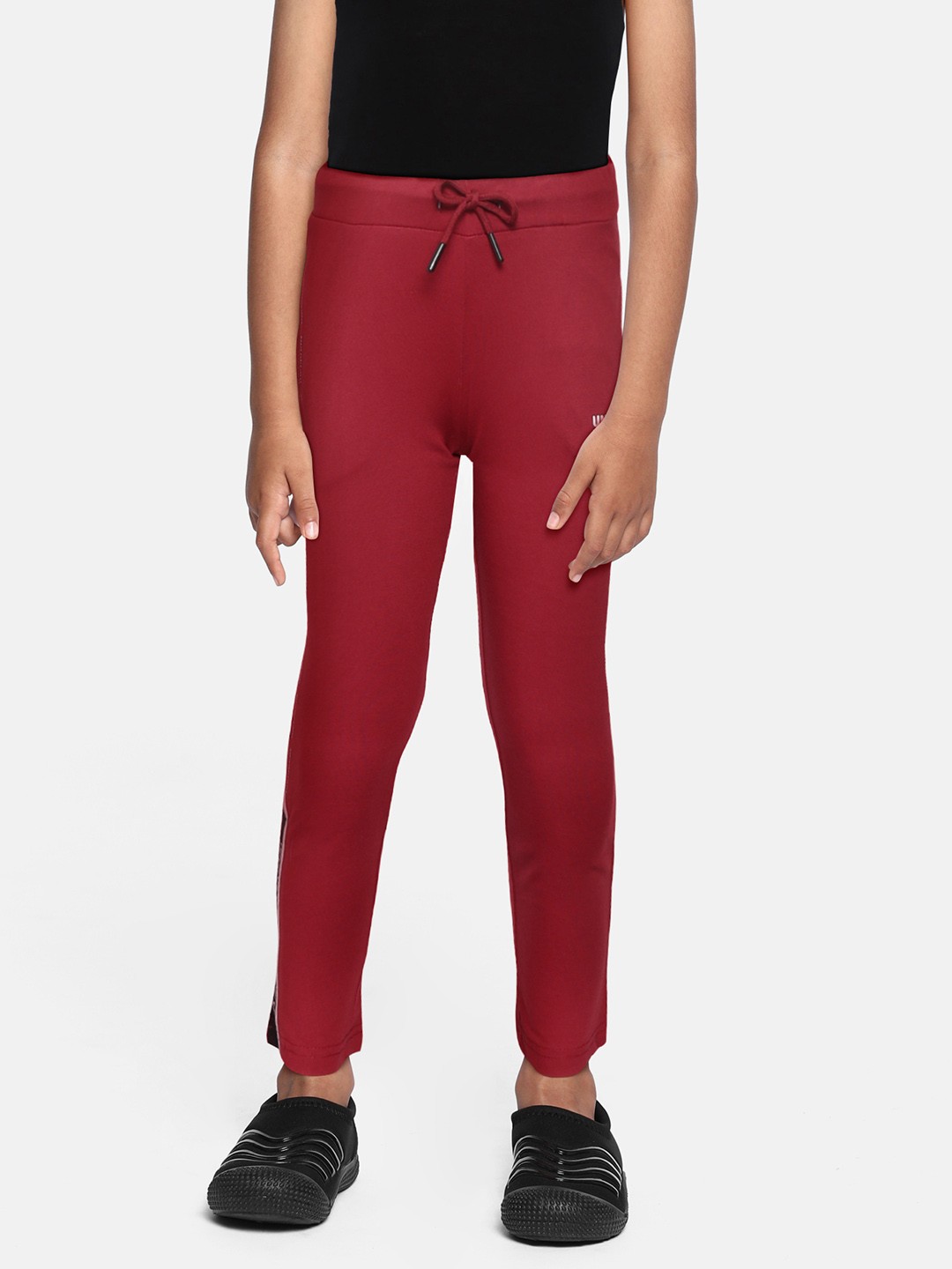 

Monte Carlo Boys Maroon Solid Track Pants