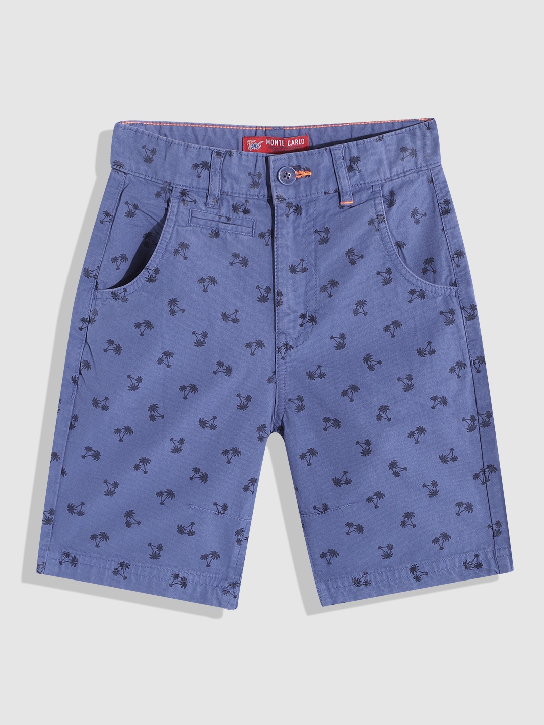 

Monte Carlo Boys Blue & Black Tropical Printed Shorts
