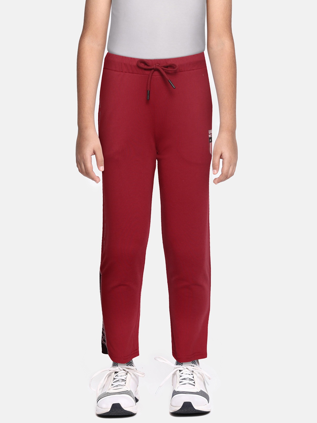 

Monte Carlo Boys Maroon Solid Track Pants