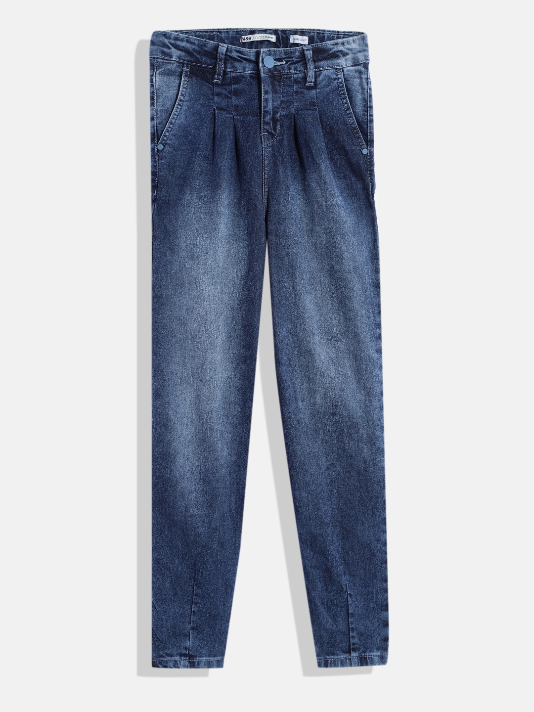 

M&H Juniors Girls Slim Fit Clean Look Stretchable Jeans, Blue