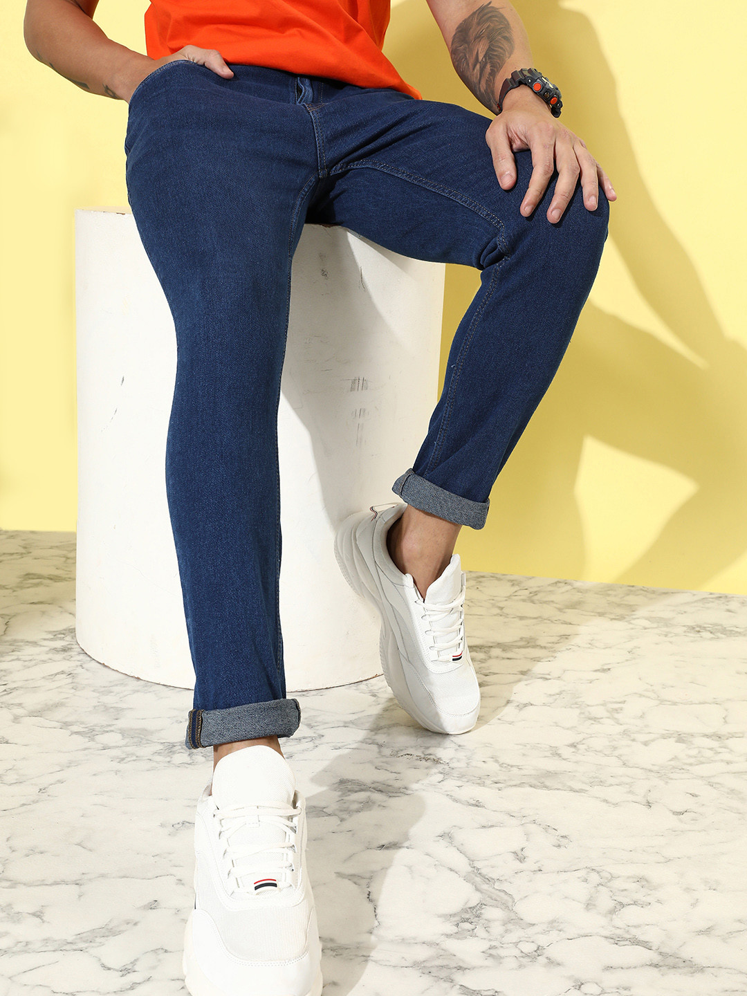 

The Roadster Lifestyle Co. Men Blue Skinny Fit Stretchable Jeans