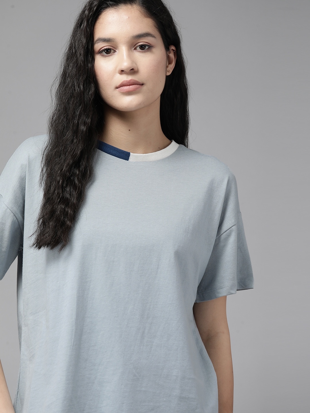 

The Roadster Lifestyle Co. Pure Cotton T-shirt, Blue