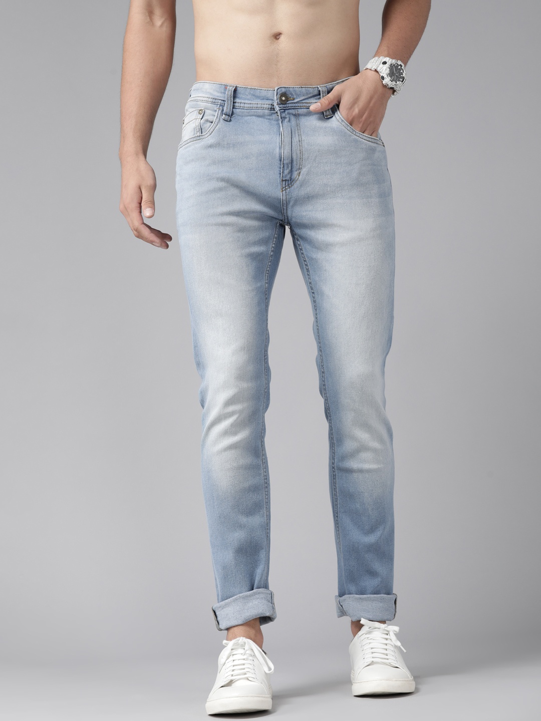 

Roadster Men Blue Skinny Fit Light Fade Stretchable Jeans