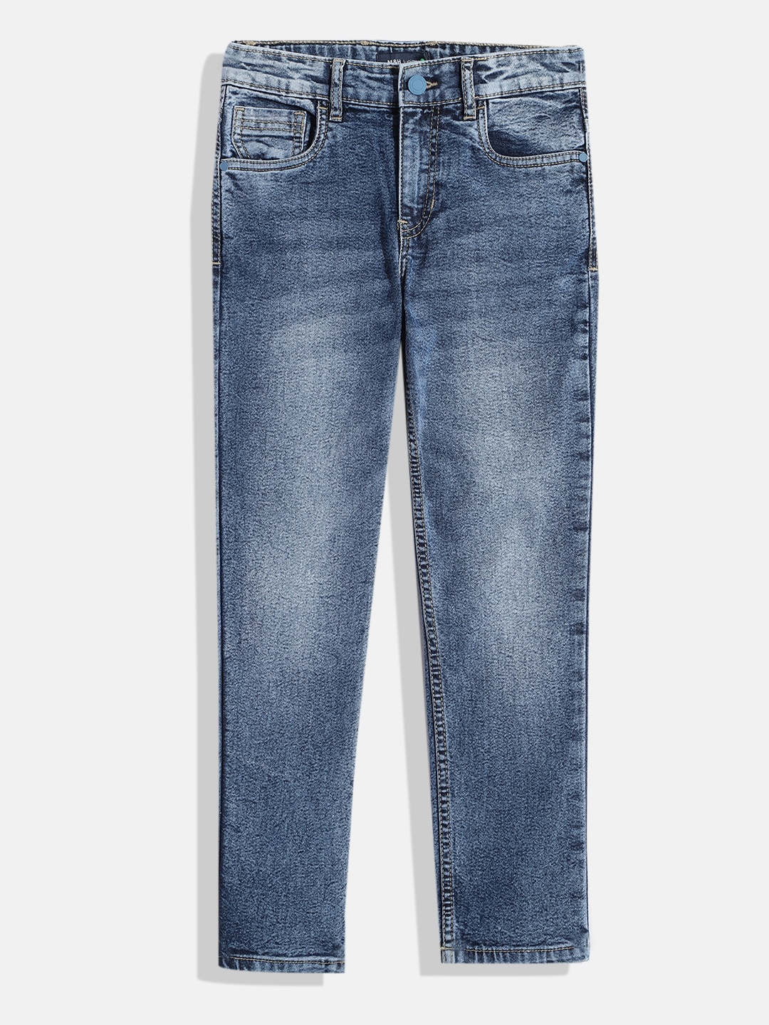 

M&H Juniors Boys Slim Fit Clean Look Stretchable Jeans, Blue