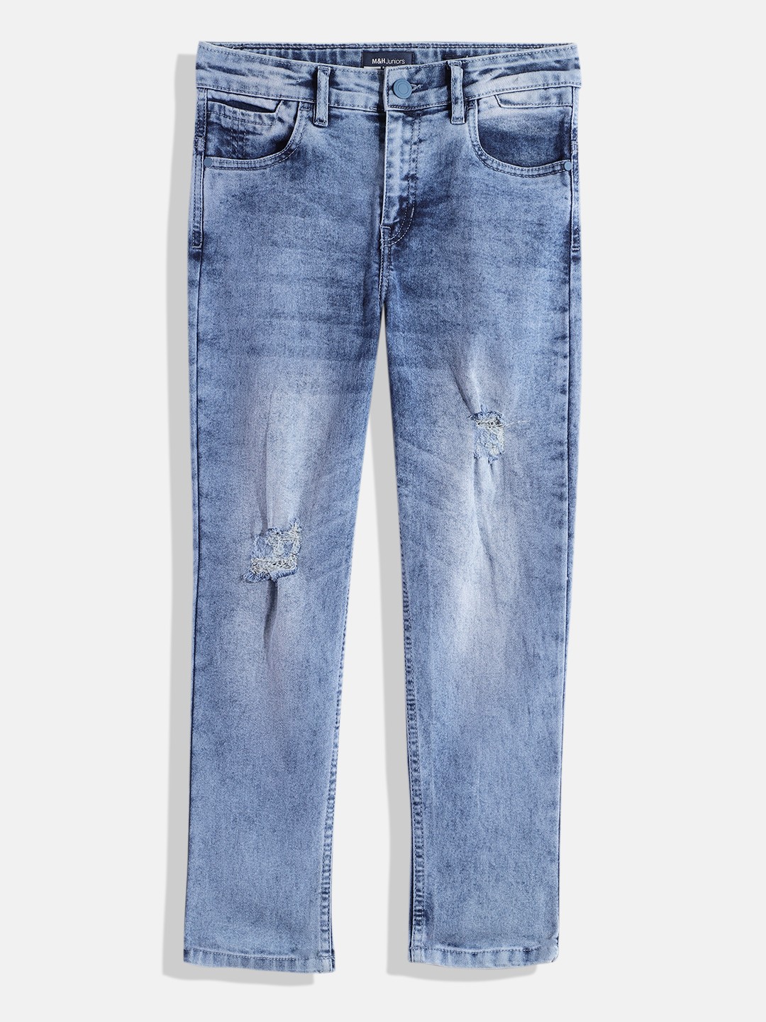 

M&H Juniors Boys Blue Slim Fit Stretchable Jeans