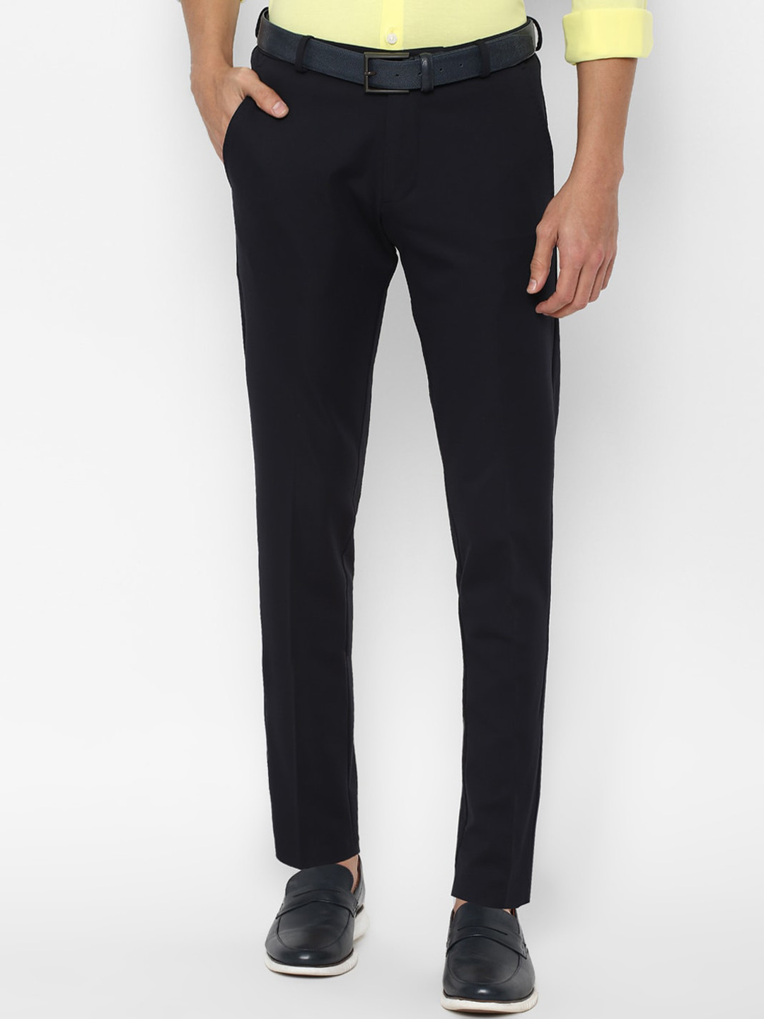 

Allen Solly Men Black Slim Fit Trousers