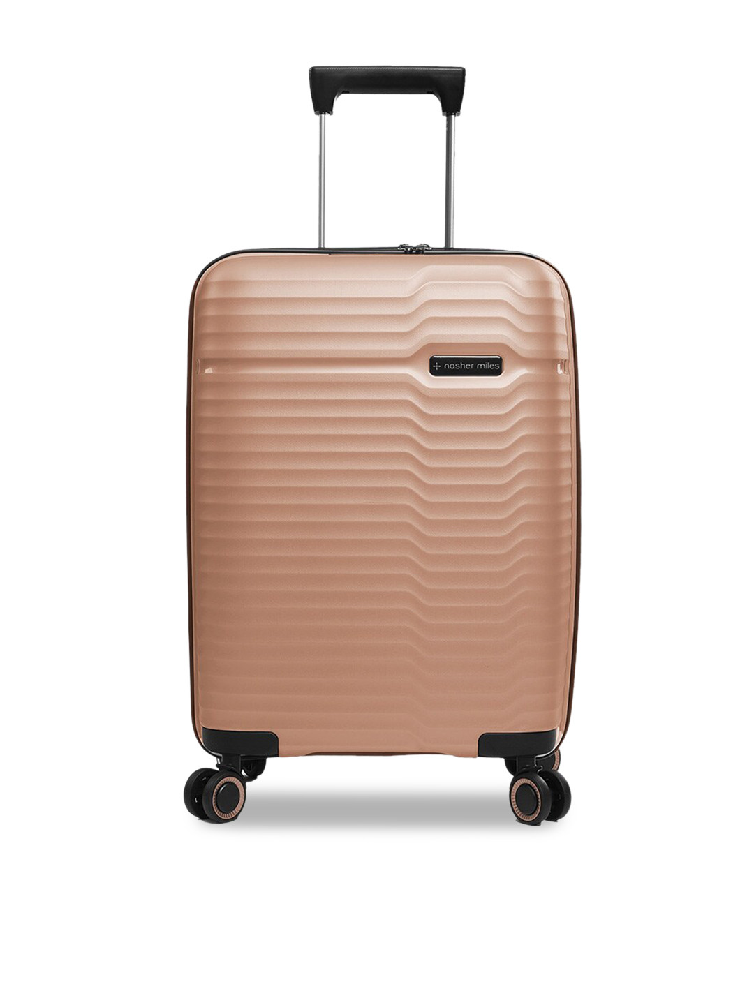 

Nasher Miles Gold Colored Polypropylene Cabin Luggage-55cm
