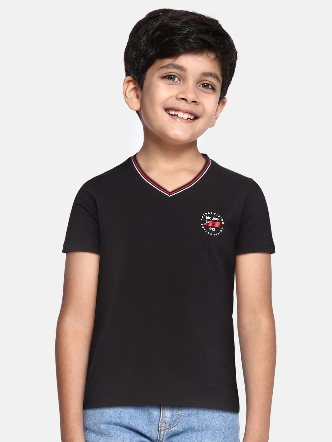 

Monte Carlo Boys Black V-Neck T-shirt