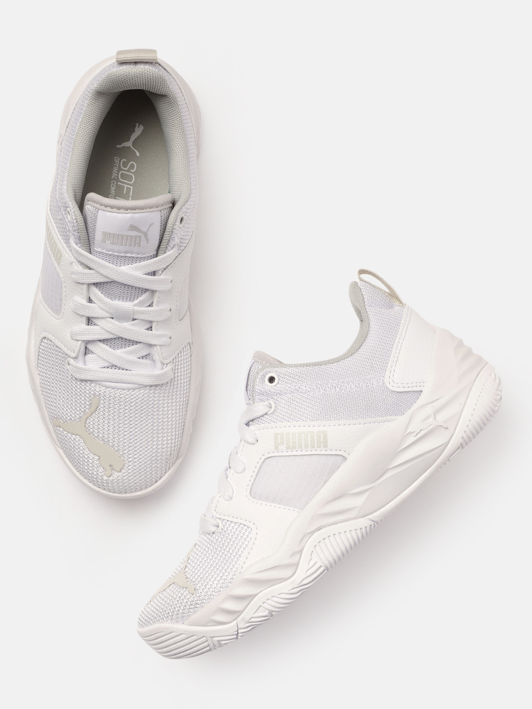 

Puma Men White Solid Sneakers