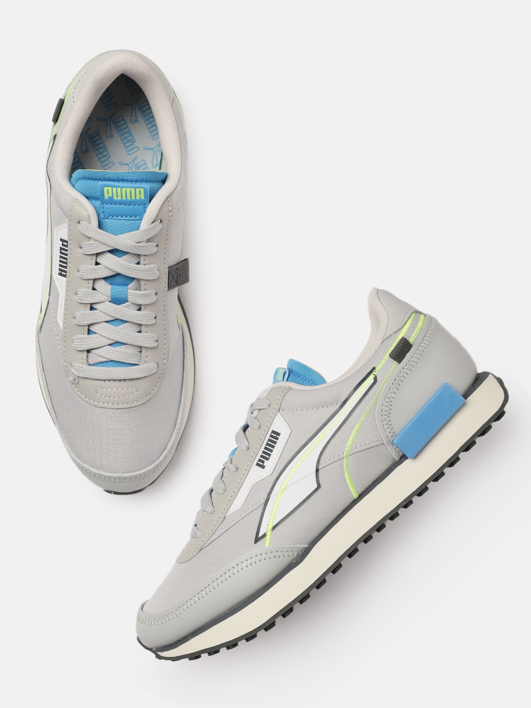 

Puma Unisex Grey Future Rider Twofold Sneakers