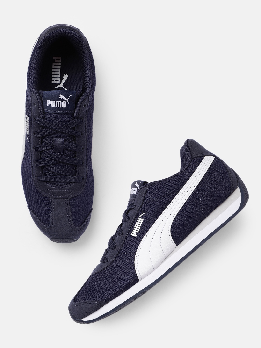 

Puma Unisex Blue Solid Sneakers