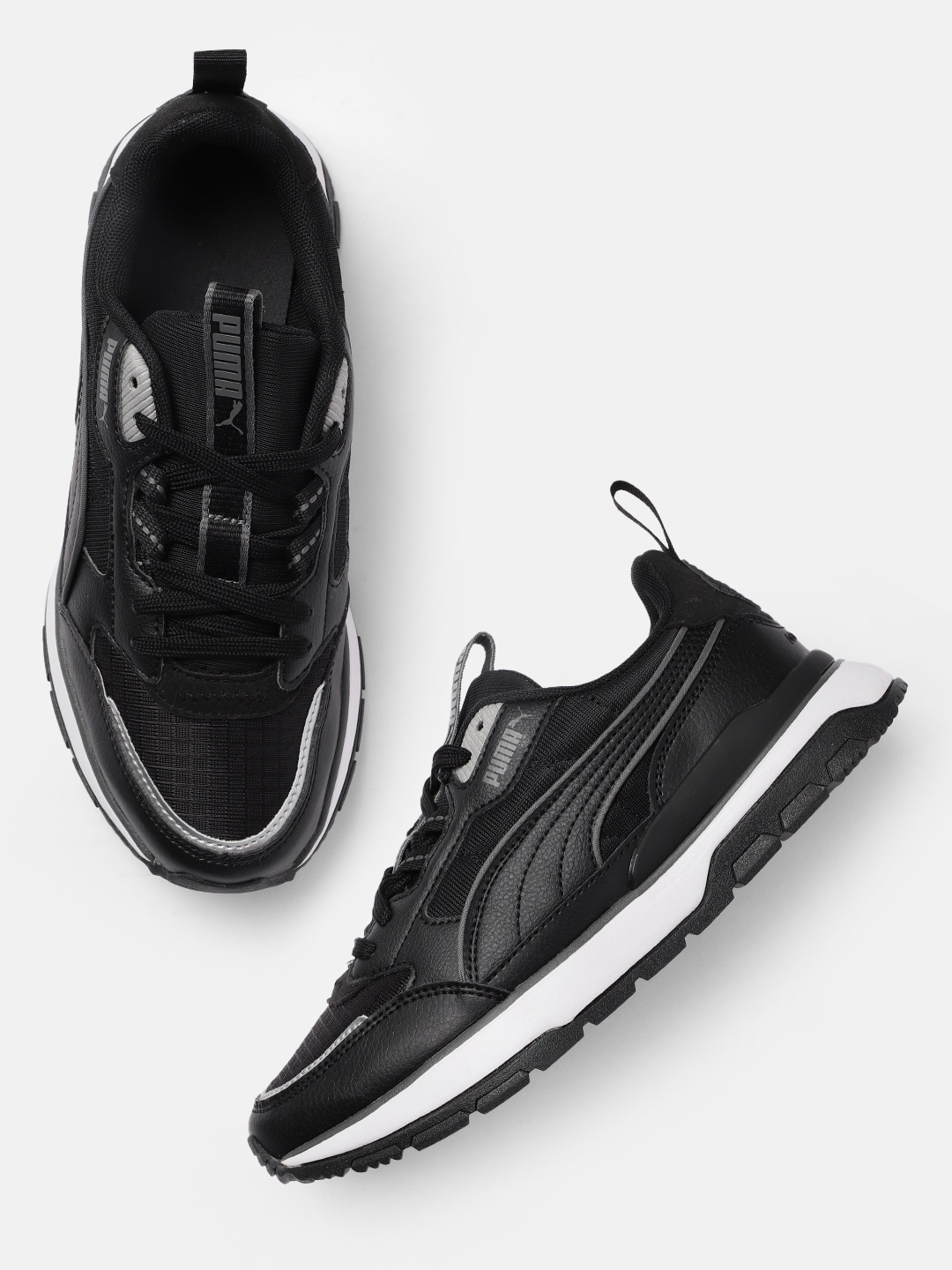 

Puma Unisex Black Solid Trek Trainers