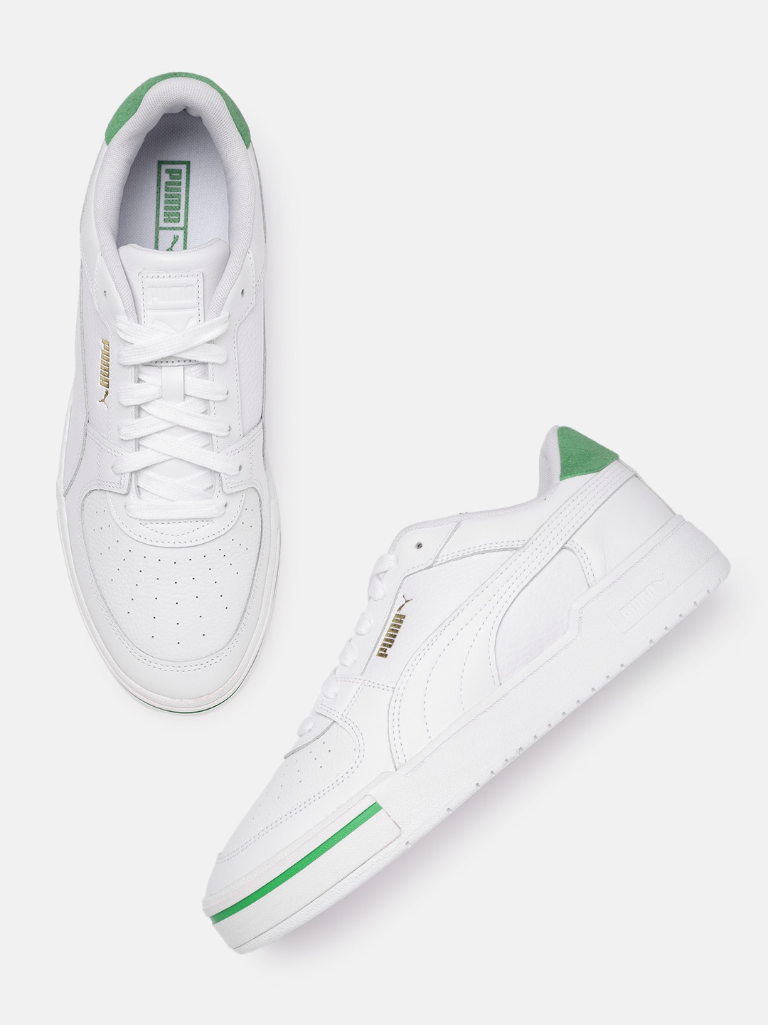 

Puma Unisex White Leather Sneakers