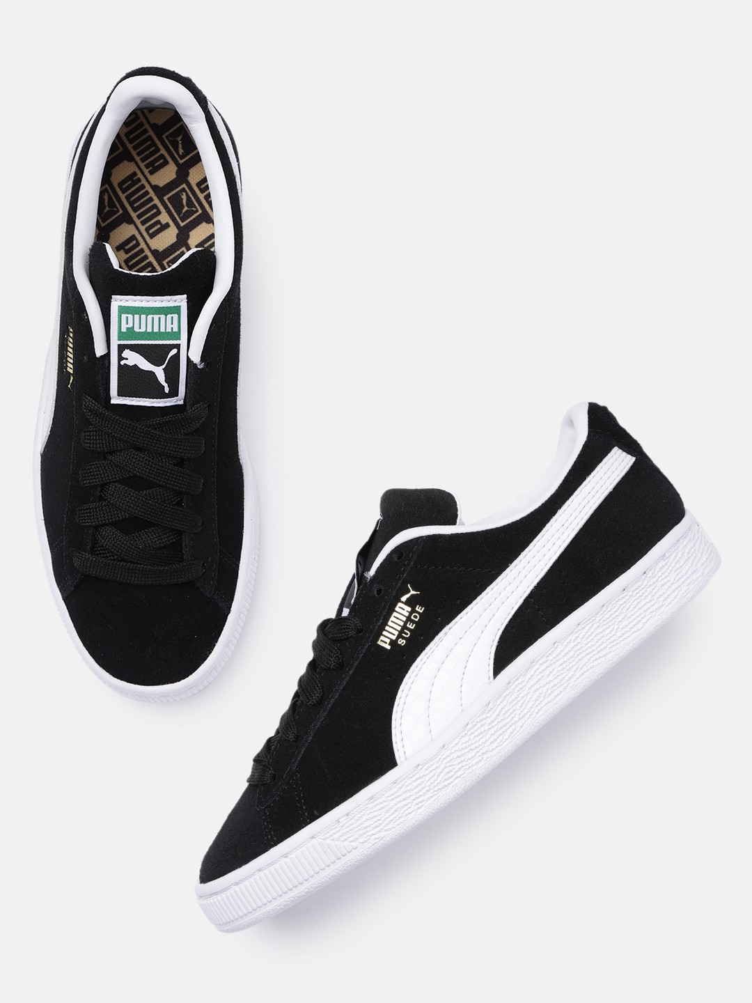 

Puma Unisex Black Suede Croc Sneakers