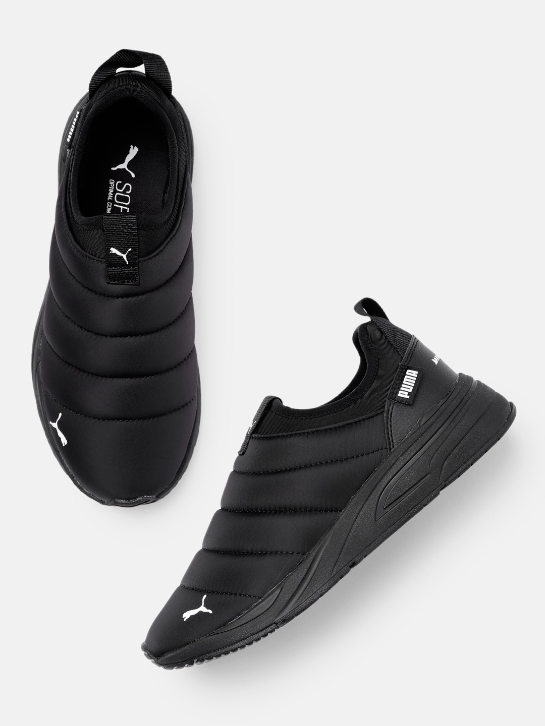 

Puma Men Black Solid Avionic Slipper Regular Sneakers