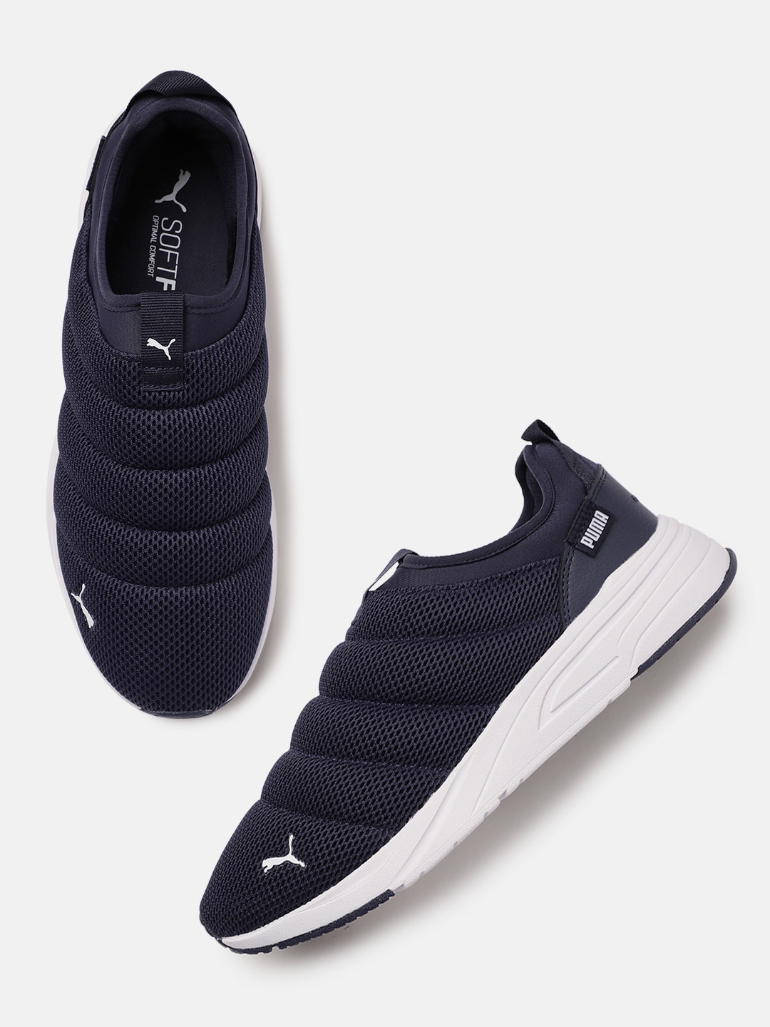 

Puma Men Navy Blue Solid Avionic Slipper Slip on Sneakers