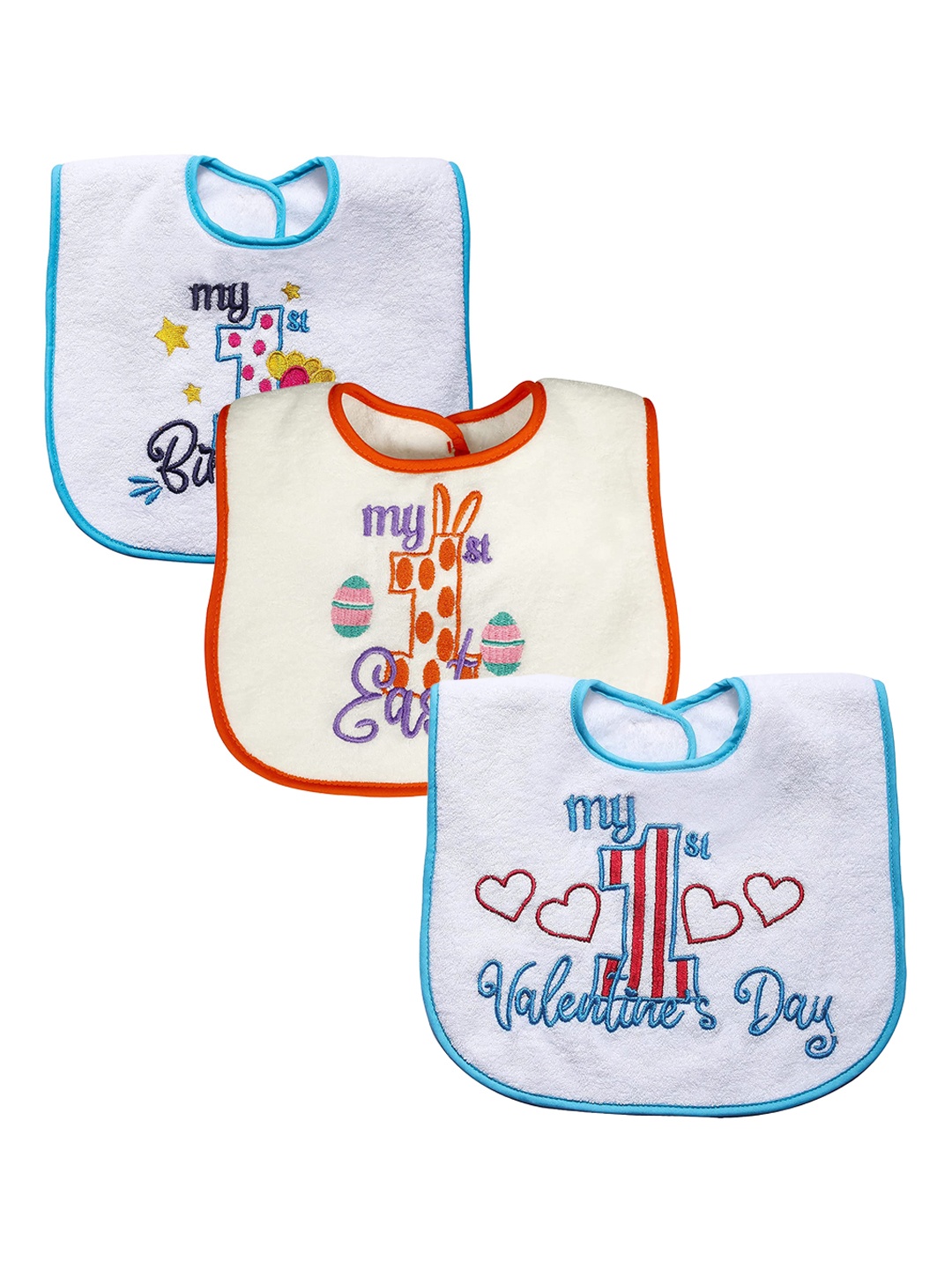 

Butterthief Unisex Baby Bibs, White