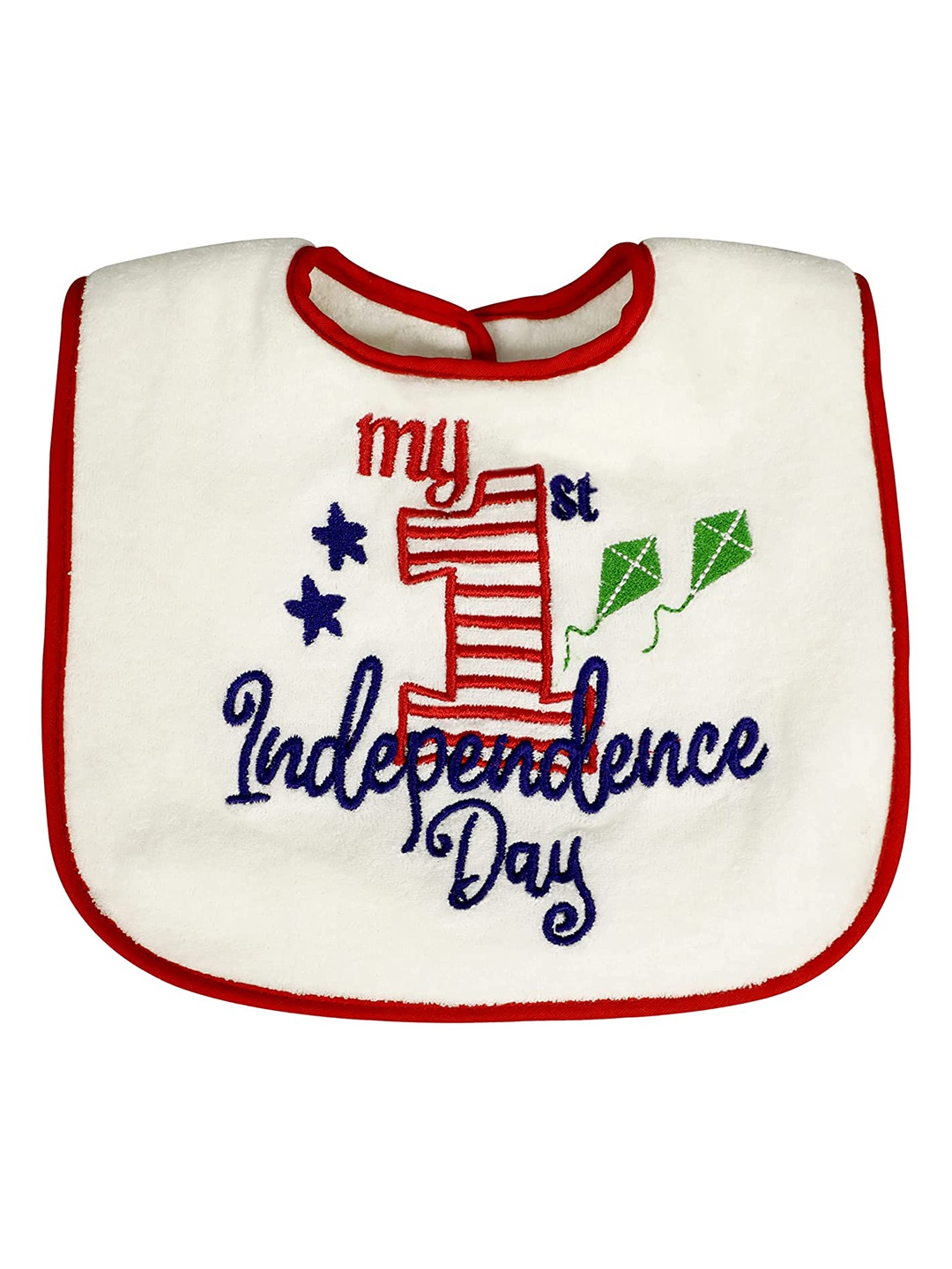 

Butterthief Unisex White Baby Feeding Bib