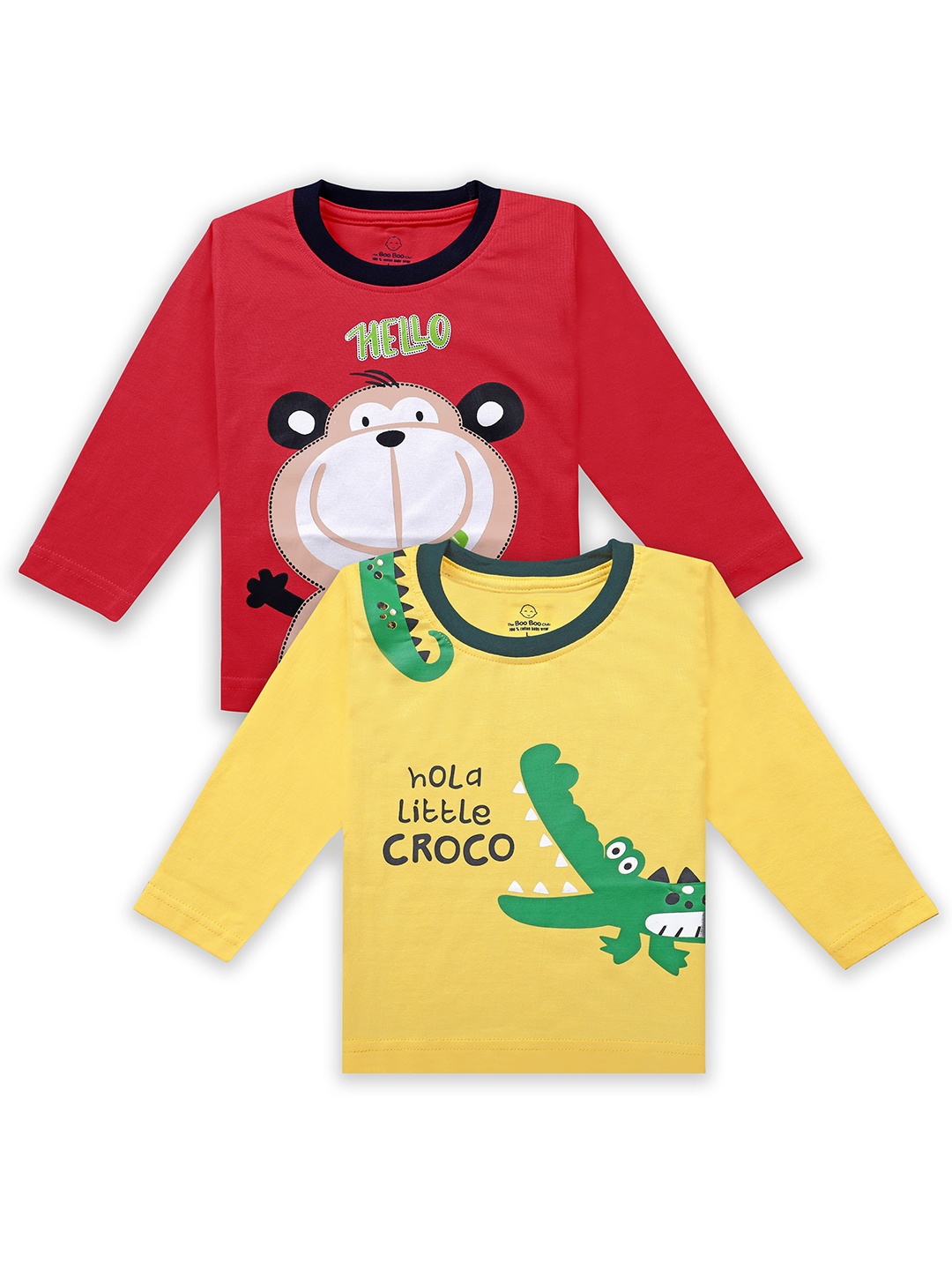 

The Boo Club Kids Pack Of 2 Cotton T-shirts, Red