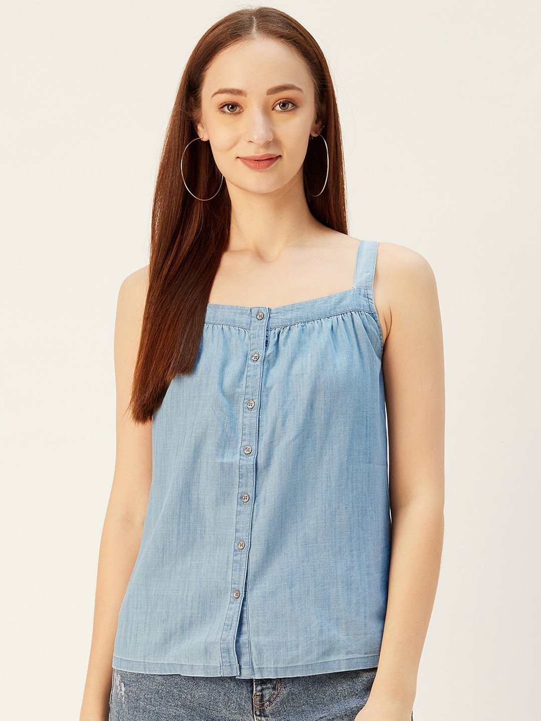 

Xpose Blue Indigo Denim Top