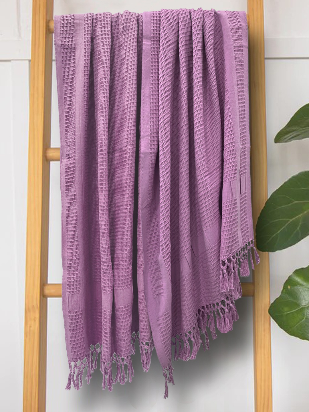 

BIANCA Purple Set of 2 Solid 300 GSM Organic Cotton Towels