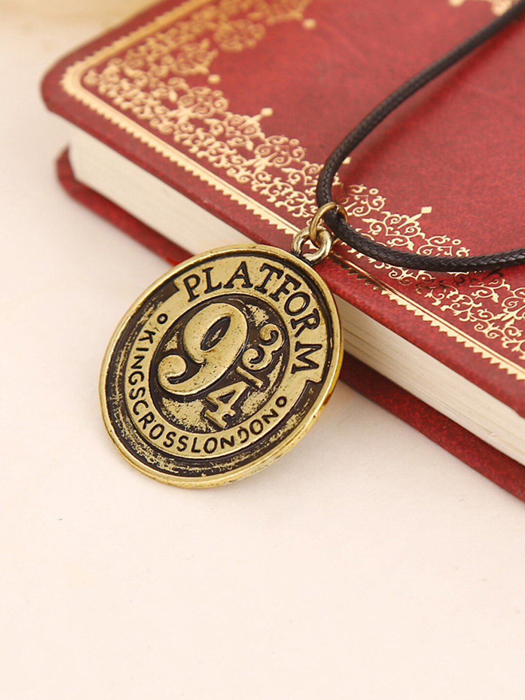 

Yellow Chimes Gold-Plated Harry Potter Platform Number 9 3/4 Pendant with Chain