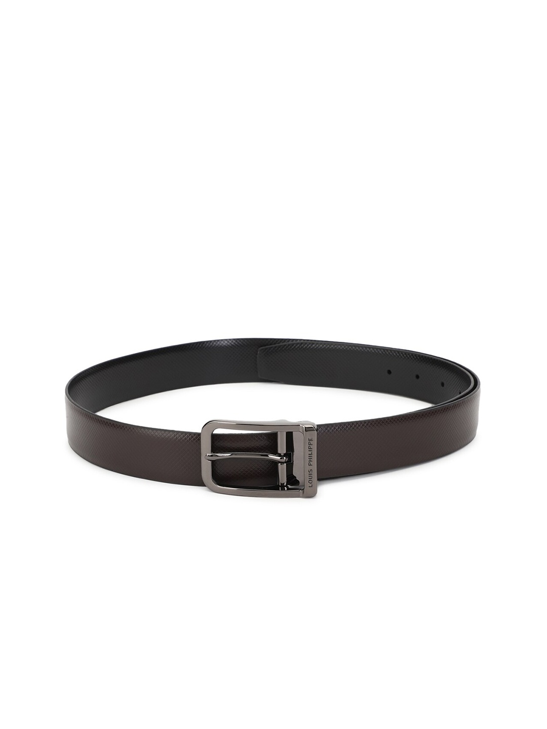 

Louis Philippe Men Brown Textured Leather Formal Belt