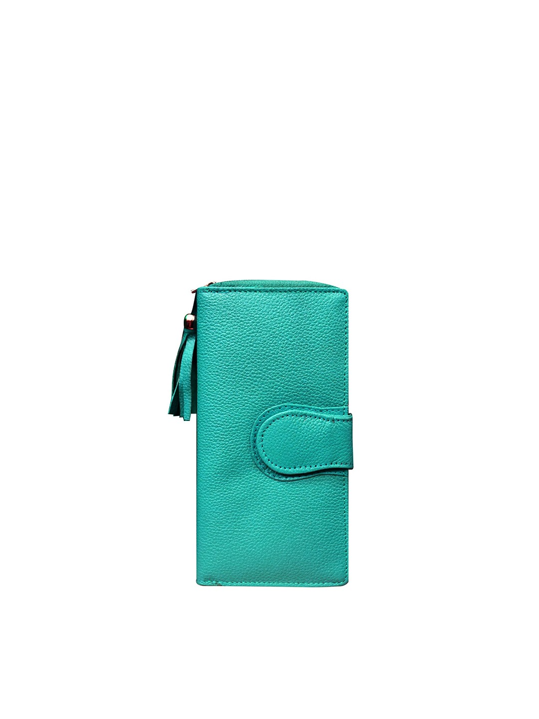 

ABYS Women Teal Leather Two Fold Wallet