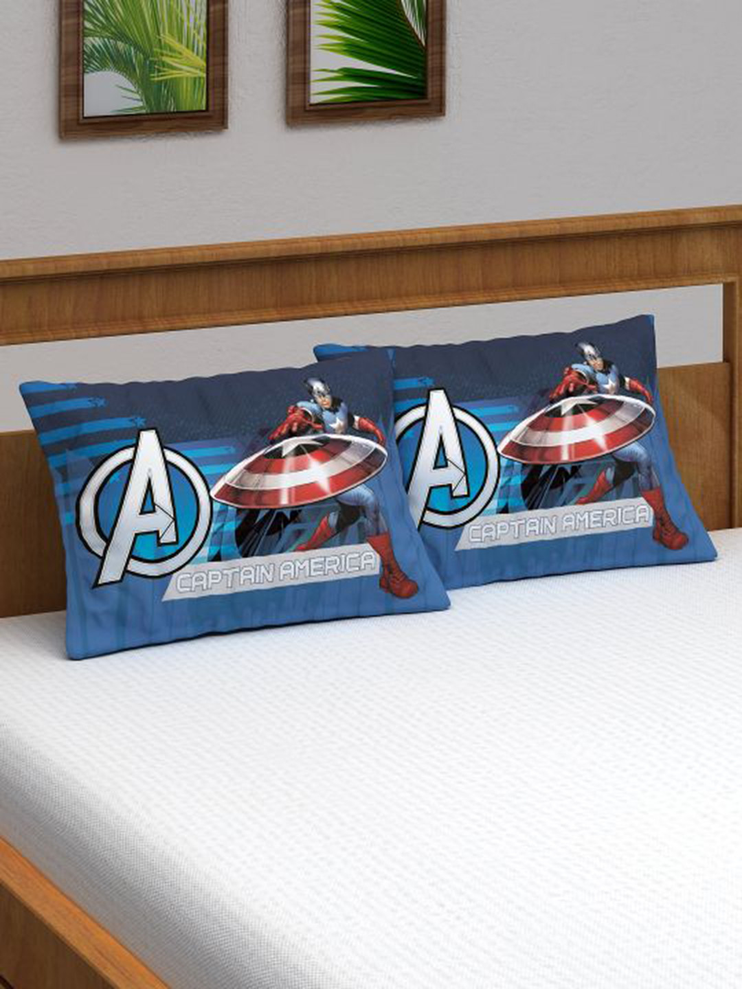 

Marvel Kids Blue Pack of 2 Captain America Pillow Covers