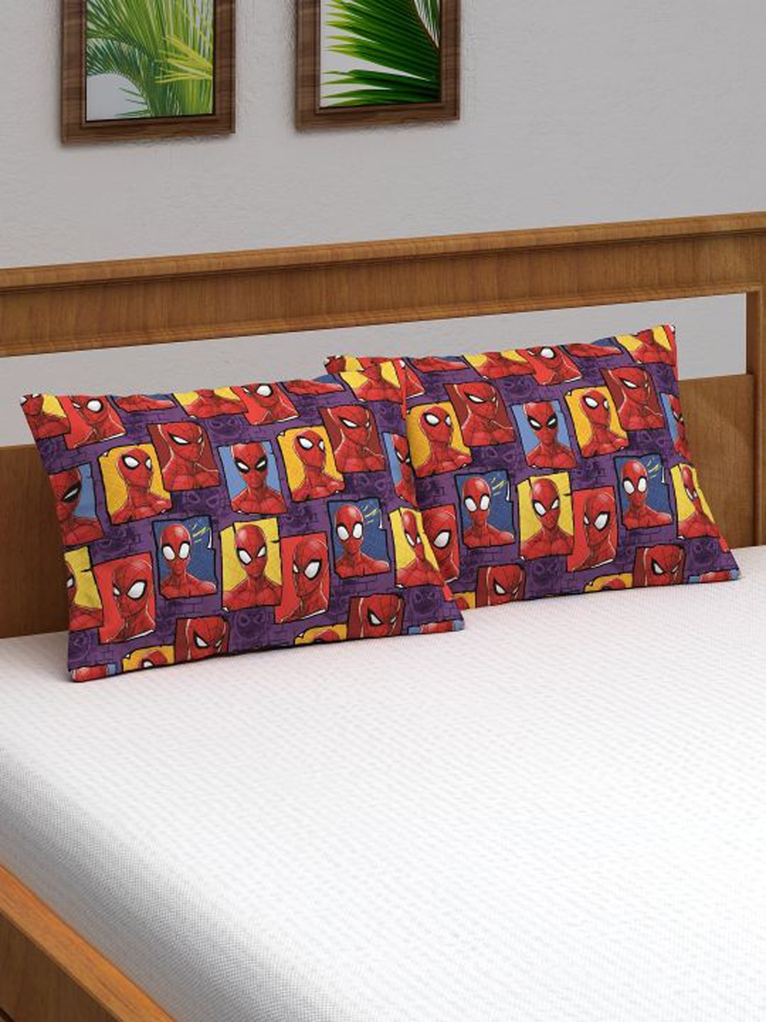 

Marvel Unisex Kids Pack of 2 Spiderman Pillow Cover, Multi