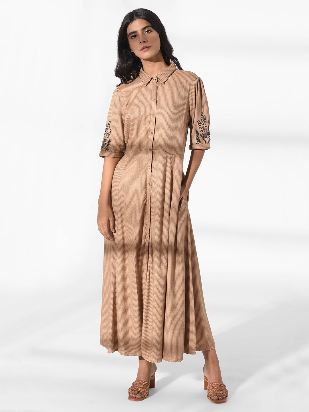 

W Women Brown Maxi Dress