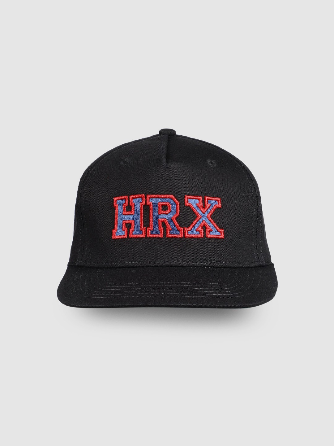 

HRX by Hrithik Roshan Unisex Black Embroidered Snapback Cap