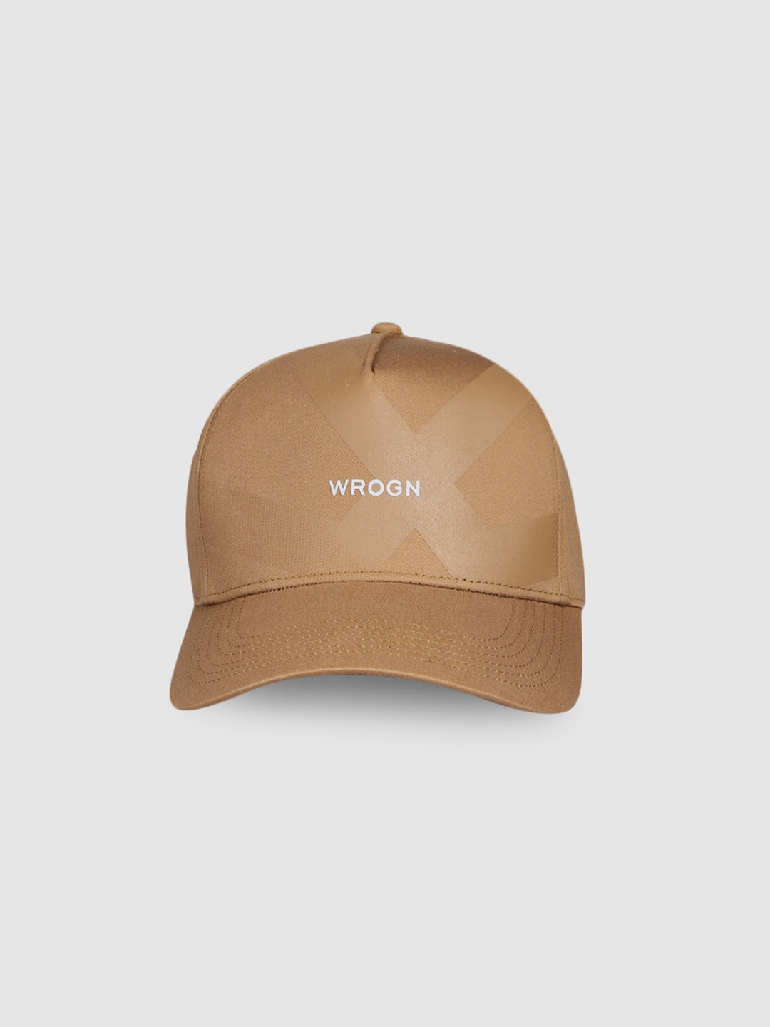 

WROGN Unisex Khaki Brown Baseball Cap