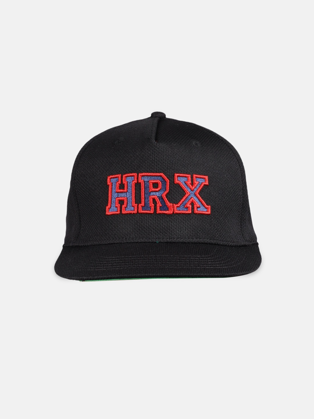 

HRX by Hrithik Roshan Unisex Black Embroidered Snapback Cap