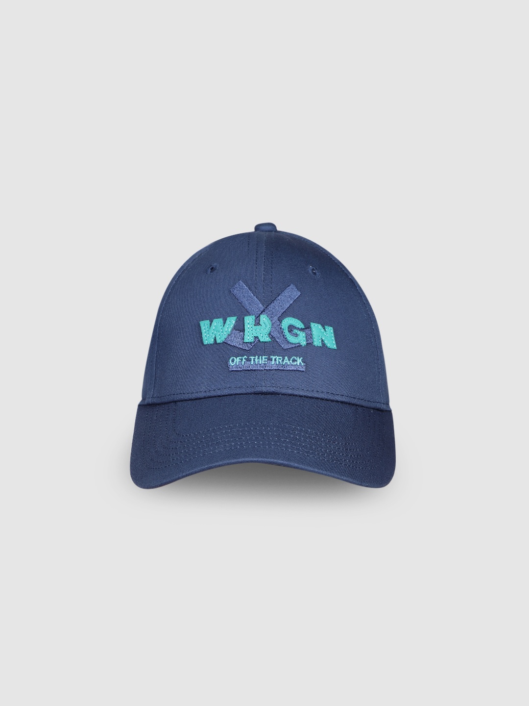 

WROGN Unisex Navy Blue Embroidered Baseball Cap