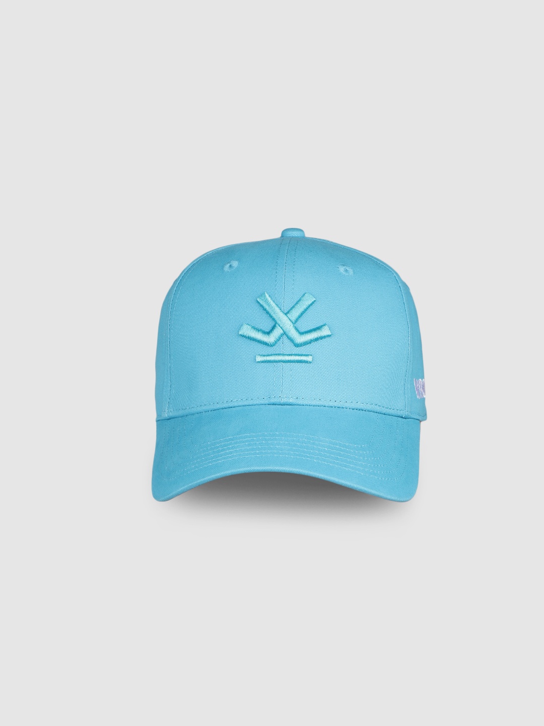 

WROGN Unisex Turquoise Blue Embroidered Pure Cotton Baseball Cap