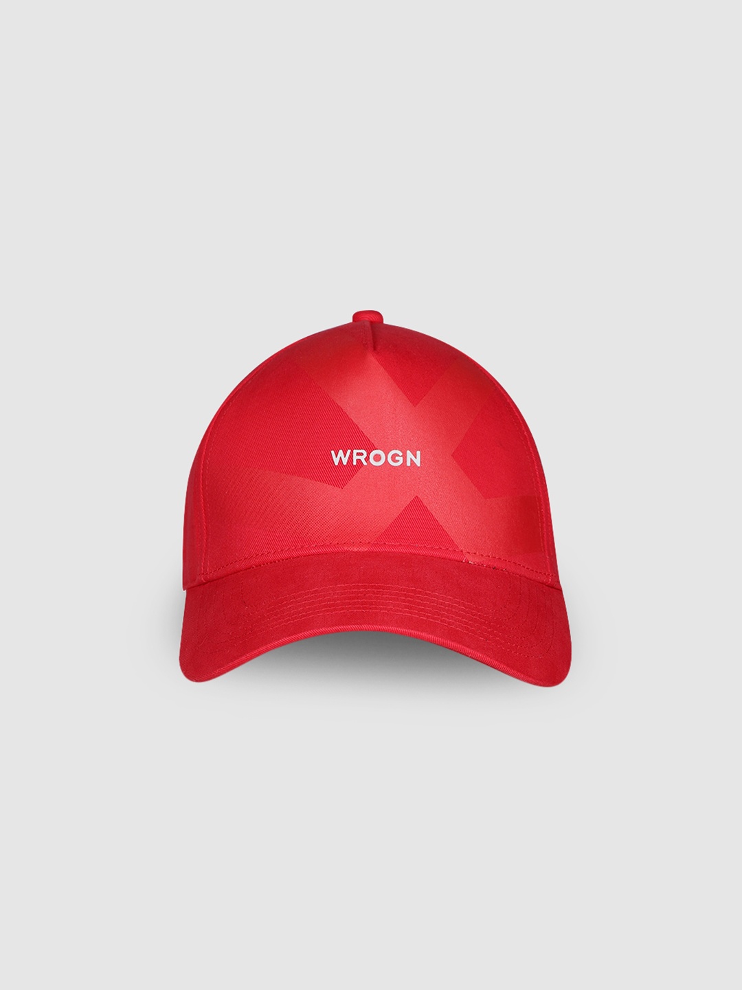 

WROGN Unisex Red Printed Baseball Cap