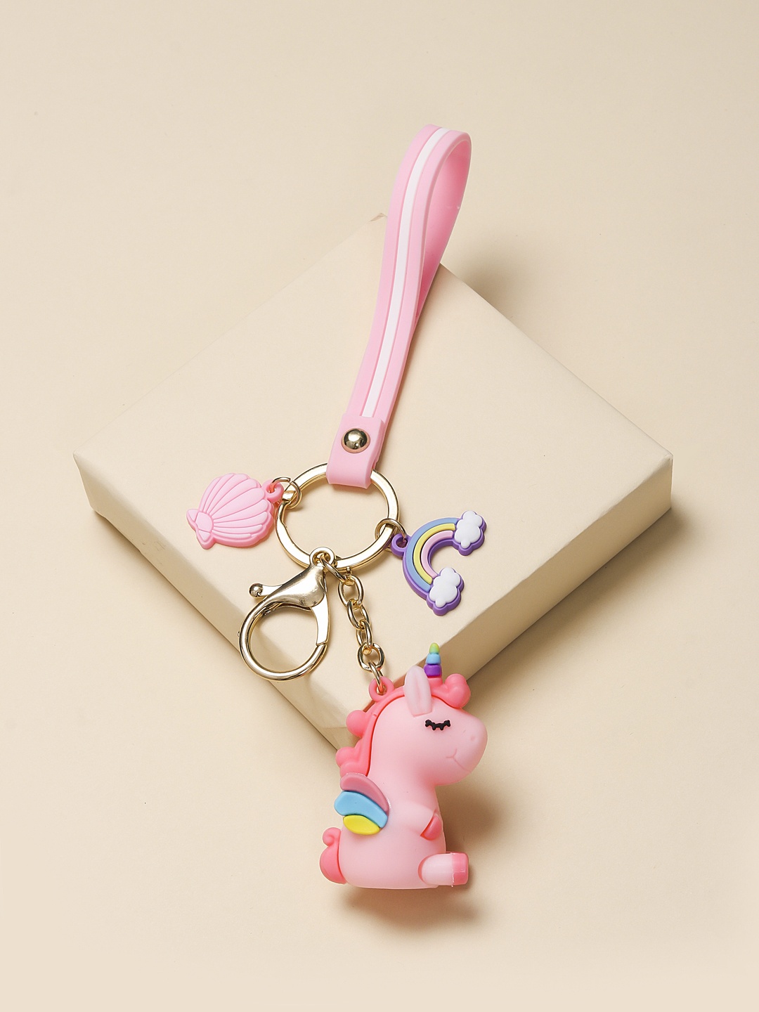 

Arendelle Kids Pink Unicorn Keychain with Wrist Loop