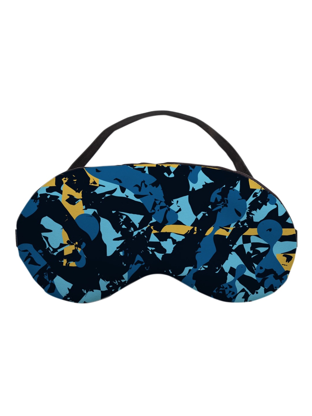 

Ferosh Men Blue & Black Printed Eye Mask