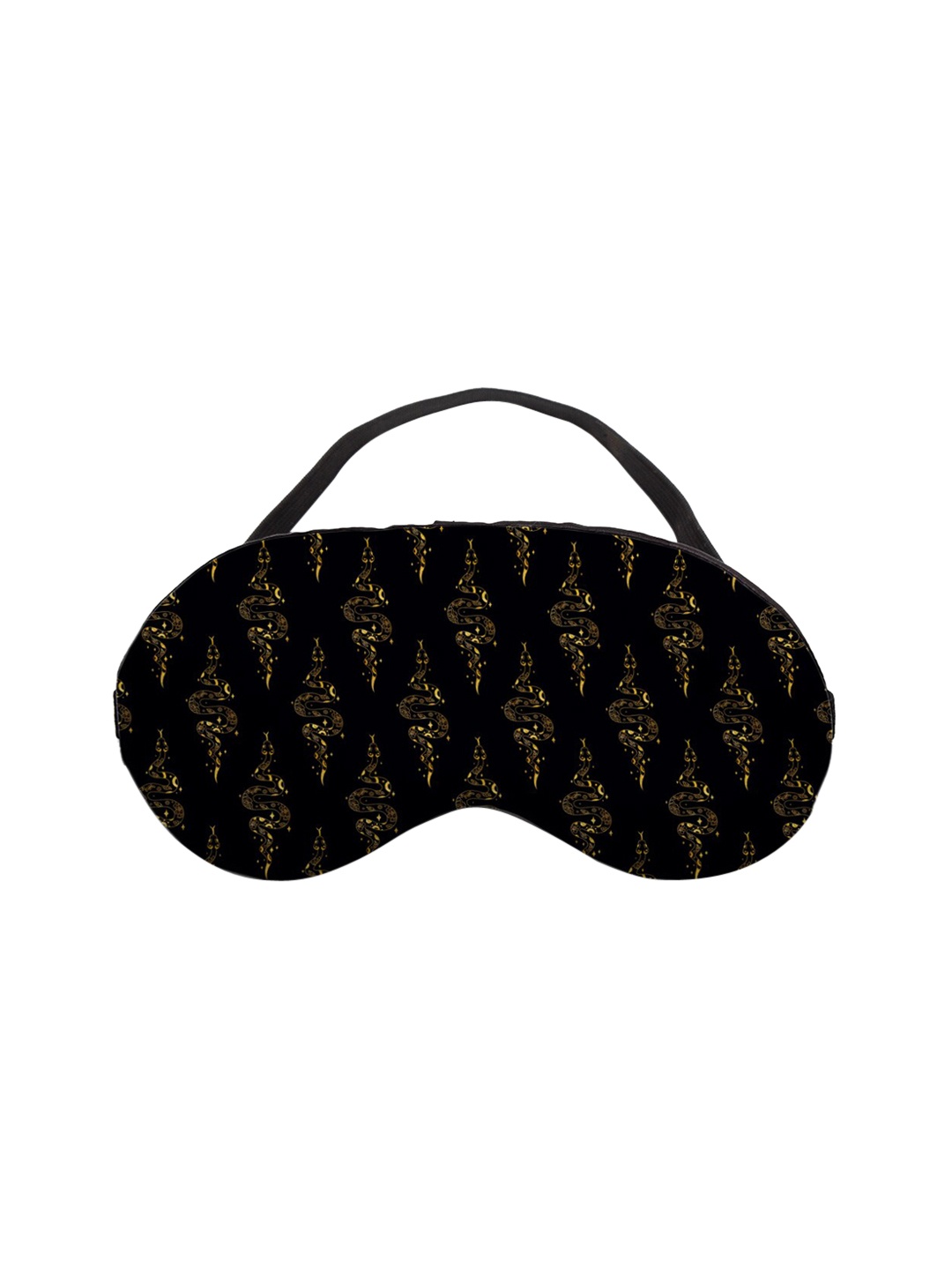

Ferosh Black Snake Patterned Eye Mask