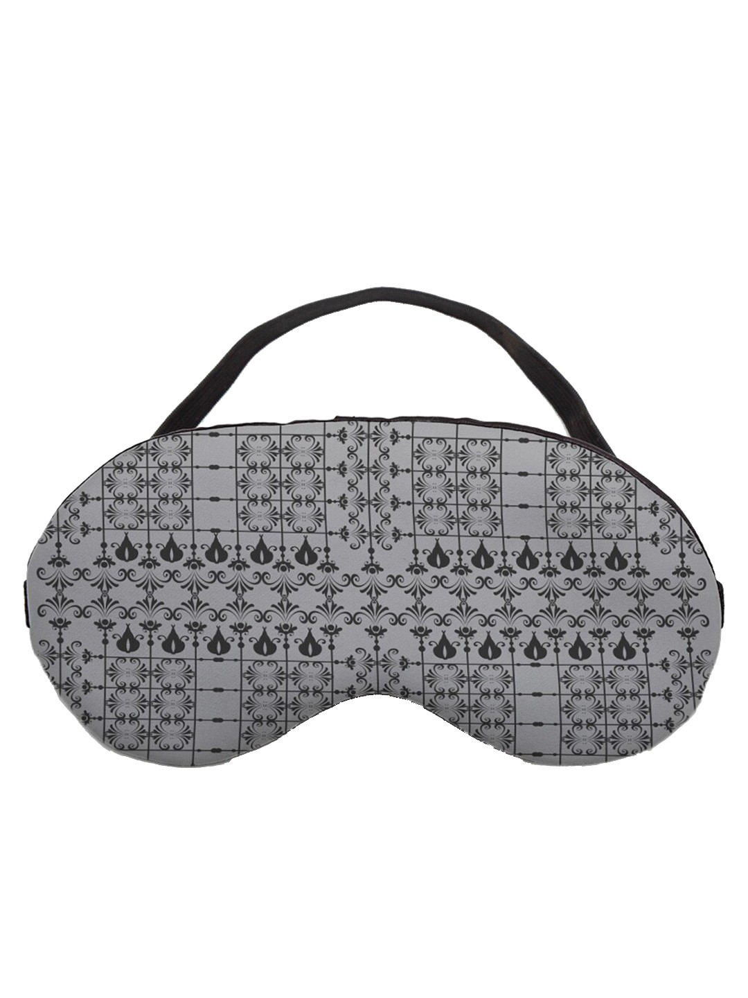 

Ferosh Men Grey & Black Printed Eye Mask
