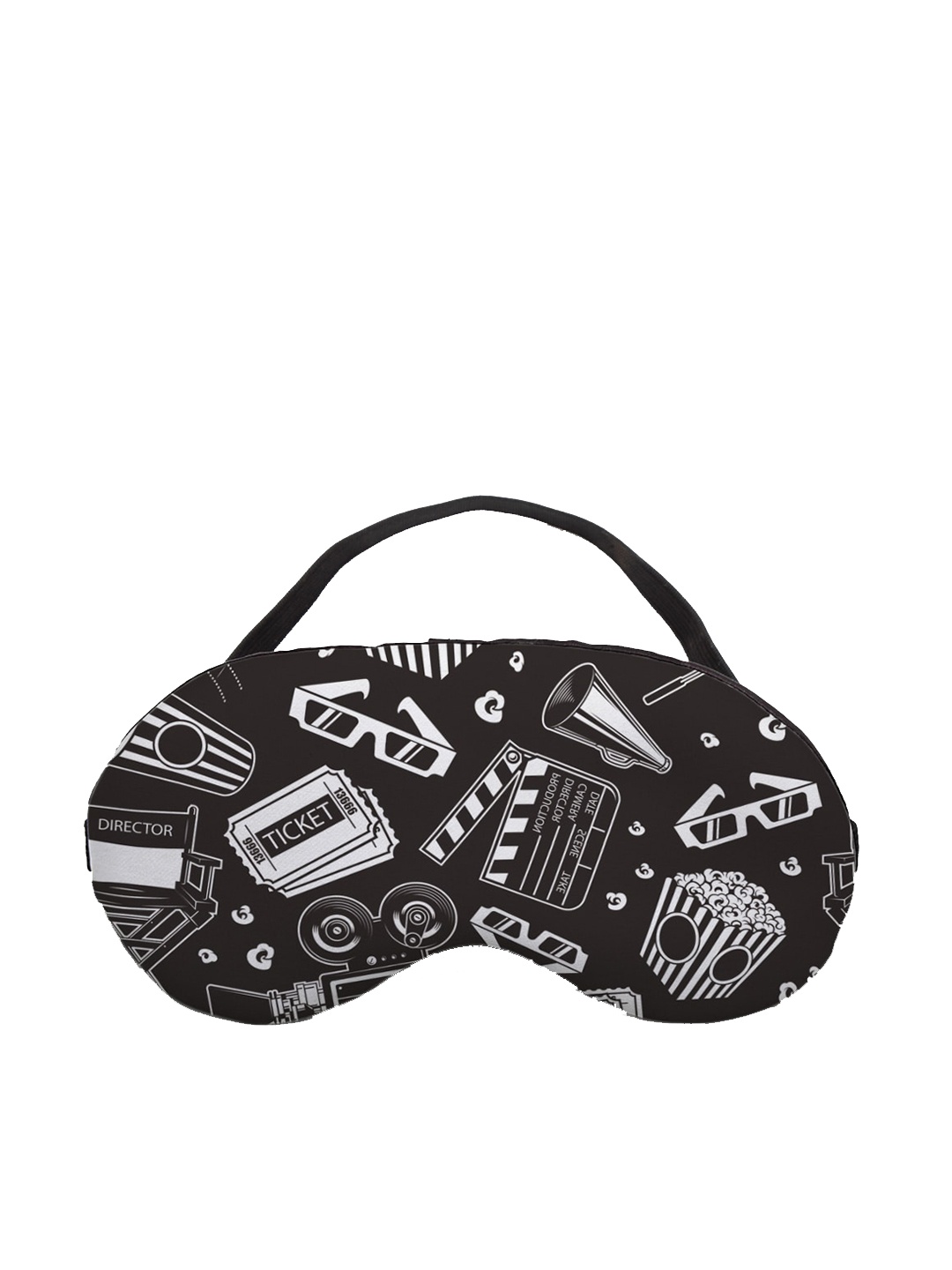 

Ferosh Black & White Funky Print Eye Mask