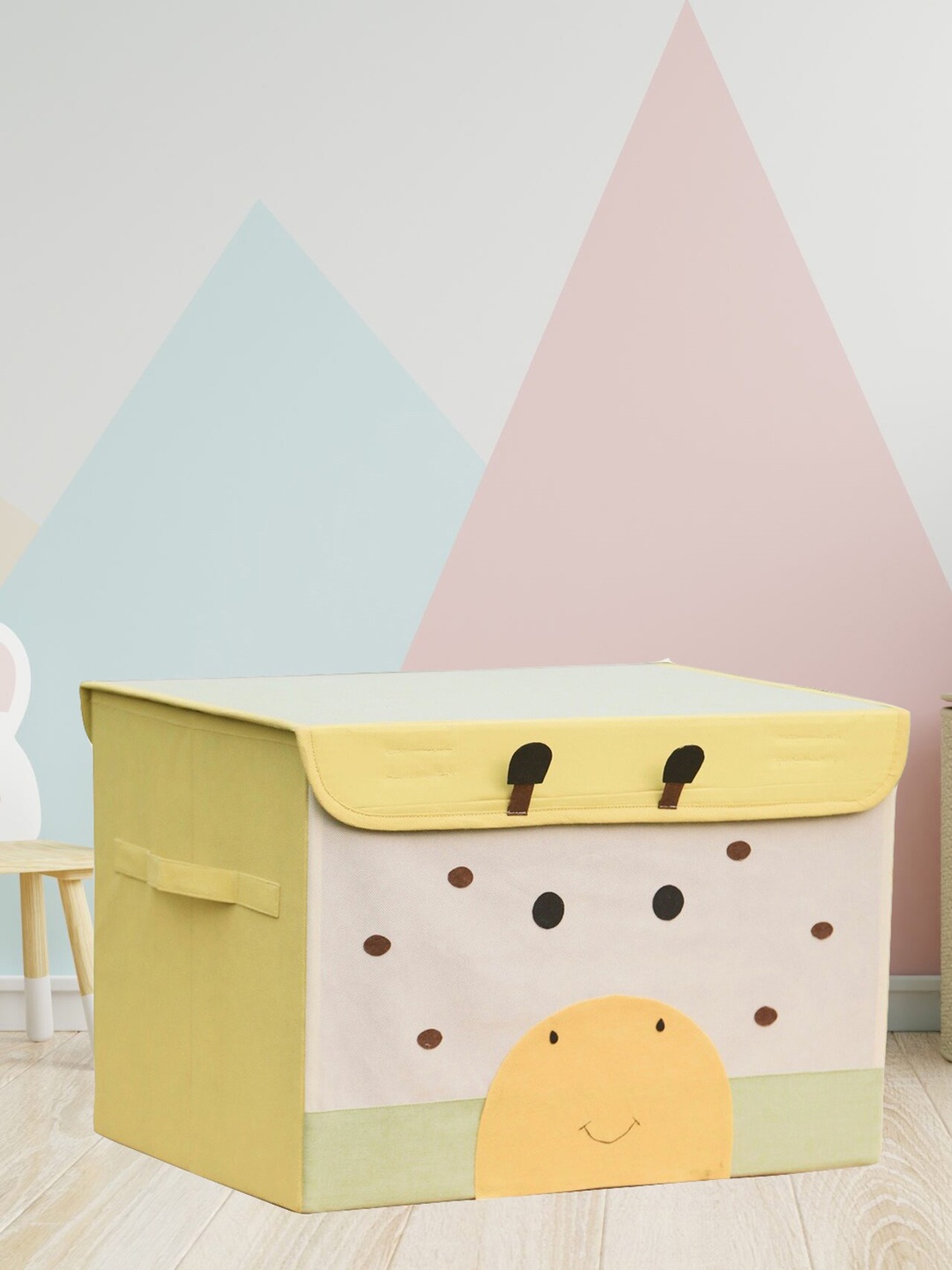 

Kids Clan Yellow & White Printed Storage Box with Lid