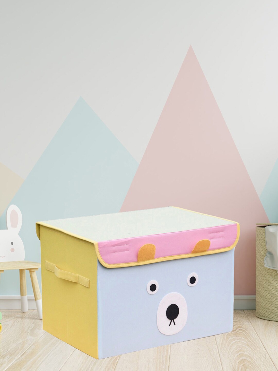 

Kids Clan Yellow & Blue Wooden Storage Box with lid